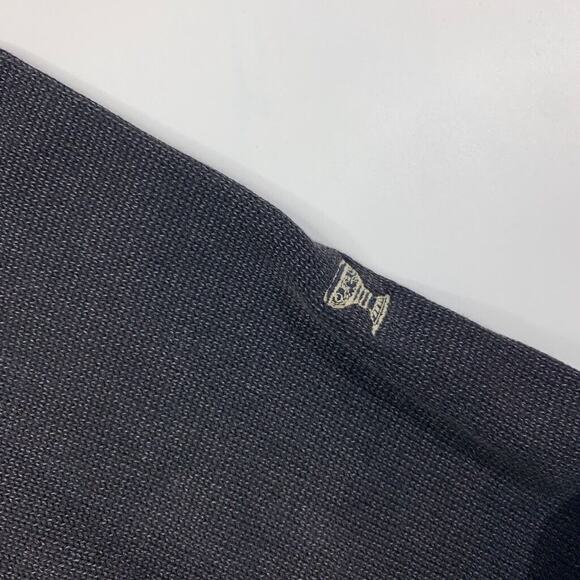 Levelwear Salute Sweater Mens XL Black Grey Cotton 1/4 Zip Mock Neck Pullover - Picture 6 of 14